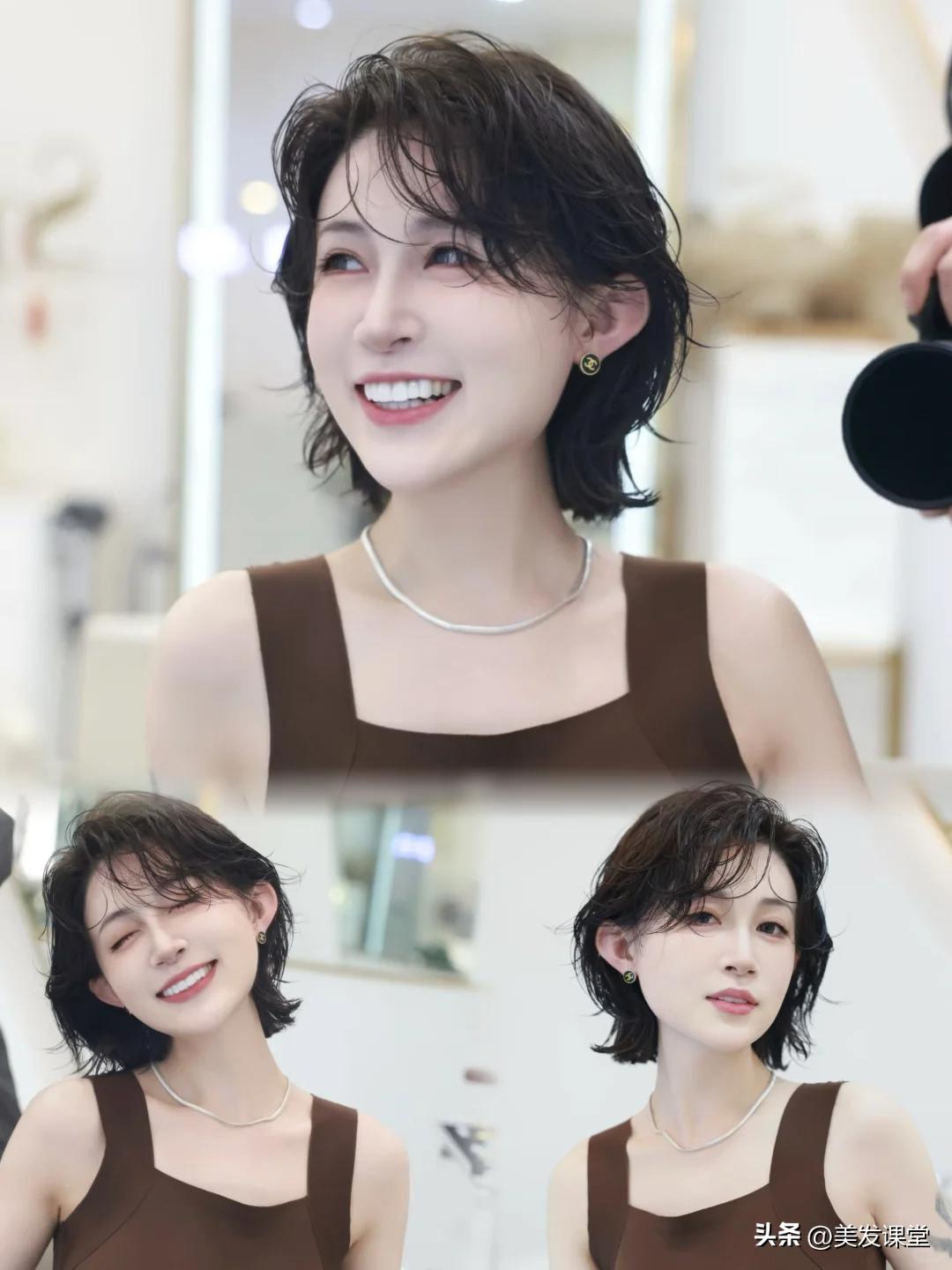 短发 女明星 生_短发卷发造型_适合各种脸型的短发卷发